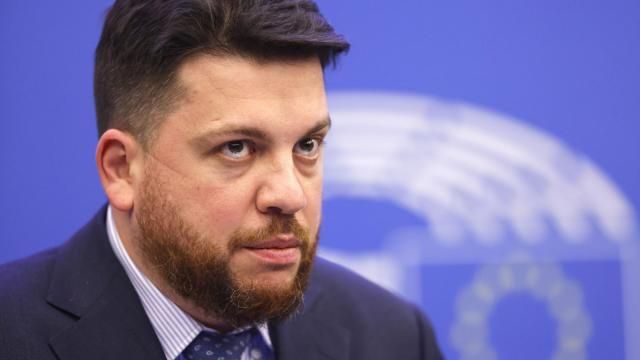 FILE - Russia's Leonid Volkov, Chief of staff for the 2018 presidential election for Alexei Navalny's campaign, looks on, at the European Parliament in Strasbourg, eastern France, Dec. 15, 2021. Associates of the late opposition leader Alexei Navalny reported on Tuesday night that the politician’s close ally and top strategist was attacked near his home in Lithuania. Navalny’s spokesman Kira Yarmysh said the assailant smashed a window of Leonid Volkov’s car, sprayed tear gas into his eyes and started hitting him with a hammer. (AP Photo/Jean-Francois Badias, File) FILE - Russia's Leonid Volkov, Chief of staff for the 2018 presidential election for Alexei Navalny's campaign, looks on, at the European Parliament in Strasbourg, eastern France, Dec. 15, 2021. Associates of the late opposition leader Alexei Navalny reported on Tuesday night that the politician’s close ally and top strategist was attacked near his home in Lithuania. Navalny’s spokesman Kira Yarmysh said the assailant smashed a window of Leonid Volkov’s car, sprayed tear gas into his eyes and started hitting him with a hammer. (AP Photo/Jean-Francois Badias, File)