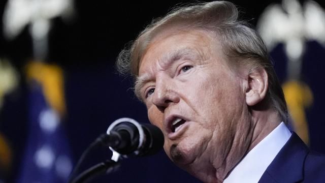 Republican presidential candidate former President Donald Trump speaks at a campaign rally Saturday, March 9, 2024, in Rome Ga. (AP Photo/Mike Stewart) Republican presidential candidate former President Donald Trump speaks at a campaign rally Saturday, March 9, 2024, in Rome Ga. (AP Photo/Mike Stewart)