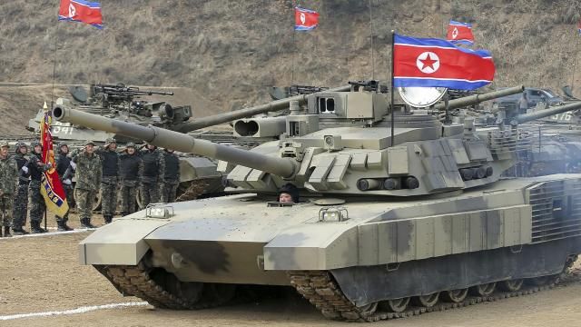 In this photo provided by the North Korean government, North Korean leader Kim Jong Un drives a new-type tank in North Korea Wednesday, March 13, 2024. Independent journalists were not given access to cover the event depicted in this image distributed by the North Korean government. The content of this image is as provided and cannot be independently verified. Korean language watermark on image as provided by source reads: "KCNA" which is the abbreviation for Korean Central News Agency. (Korean Central News Agency/Korea News Service via AP) In this photo provided by the North Korean government, North Korean leader Kim Jong Un drives a new-type tank in North Korea Wednesday, March 13, 2024. Independent journalists were not given access to cover the event depicted in this image distributed by the North Korean government. The content of this image is as provided and cannot be independently verified. Korean language watermark on image as provided by source reads: "KCNA" which is the abbreviation for Korean Central News Agency. (Korean Central News Agency/Korea News Service via AP)