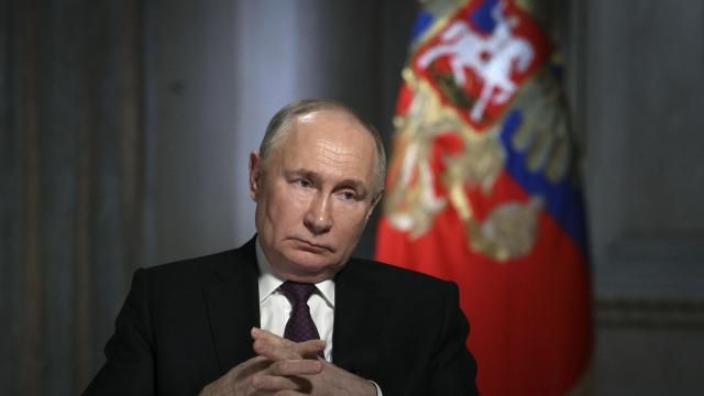 FILE - Russian President Vladimir Putin gestures while speaking during an interview with a Russian state-owned media organization in Moscow, Russia, Tuesday, March 12, 2024. As Vladimir Putin heads for another six-year term as Russia’s president, there’s little electoral drama in the race. What he does after he crosses the finish line, however, is what’s drawing attention and, for many observers, provoking anxiety. (Gavriil Grigorov, Sputnik, Kremlin Pool Photo via AP, File) FILE - Russian President Vladimir Putin gestures while speaking during an interview with a Russian state-owned media organization in Moscow, Russia, Tuesday, March 12, 2024. As Vladimir Putin heads for another six-year term as Russia’s president, there’s little electoral drama in the race. What he does after he crosses the finish line, however, is what’s drawing attention and, for many observers, provoking anxiety. (Gavriil Grigorov, Sputnik, Kremlin Pool Photo via AP, File)