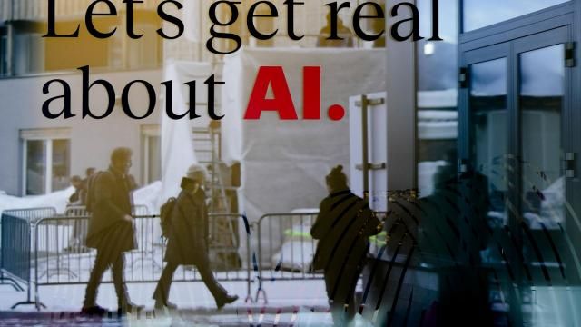 FILE - People are reflected in a window of a hotel at the Davos Promenade in Davos, Switzerland, Jan. 15, 2024. Artificial intelligence is supercharging the threat of election disinformation worldwide, making it easy for anyone to create fake – but convincing – content aimed at fooling voters. (AP Photo/Markus Schreiber, File) FILE - People are reflected in a window of a hotel at the Davos Promenade in Davos, Switzerland, Jan. 15, 2024. Artificial intelligence is supercharging the threat of election disinformation worldwide, making it easy for anyone to create fake – but convincing – content aimed at fooling voters. (AP Photo/Markus Schreiber, File)