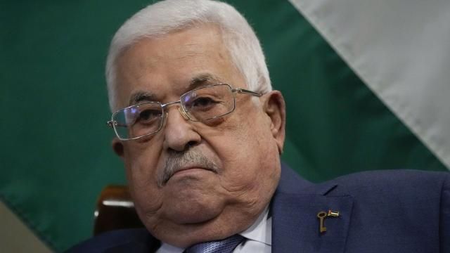 FILE - Palestinian President Mahmoud Abbas meets with U.S. Secretary of State Antony Blinken in Amman, Jordan, Tuesday Oct. 17, 2023. The Palestinian Authority's prime minister announced his government's resignation on Monday, seen as the first step in a reform process demanded by the United States as part of its latest ambitious plans to resolve the Israeli-Palestinian conflict. (AP Photo/Jacquelyn Martin, Pool, File) FILE - Palestinian President Mahmoud Abbas meets with U.S. Secretary of State Antony Blinken in Amman, Jordan, Tuesday Oct. 17, 2023. The Palestinian Authority's prime minister announced his government's resignation on Monday, seen as the first step in a reform process demanded by the United States as part of its latest ambitious plans to resolve the Israeli-Palestinian conflict. (AP Photo/Jacquelyn Martin, Pool, File)