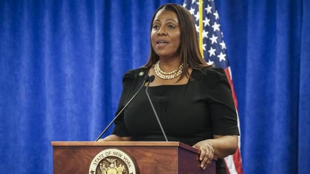 FILE - New York Attorney General Letitia James speaks Feb. 16, 2024, in New York. Donald Trump could be at risk of losing some of his prized properties if he can't pay his staggering New York civil fraud penalty. James told ABC News on Tuesday that she will seek to seize some of the former president's assets if he's unable to cover the bill from Judge Arthur Engoron's Feb. 16 ruling.(AP Photo/Bebeto Matthews, File) FILE - New York Attorney General Letitia James speaks Feb. 16, 2024, in New York. Donald Trump could be at risk of losing some of his prized properties if he can't pay his staggering New York civil fraud penalty. James told ABC News on Tuesday that she will seek to seize some of the former president's assets if he's unable to cover the bill from Judge Arthur Engoron's Feb. 16 ruling.(AP Photo/Bebeto Matthews, File)
