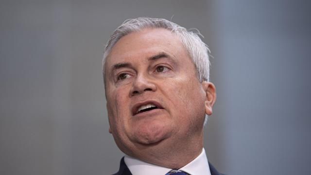FILE - House Oversight and Accountability Committee Chairman James Comer, R-Ky., speaks to reporters on Capitol Hill in Washington, Feb. 28, 2024. The House Oversight Committee holds a hearing on the business dealings of President Biden's family as Republicans have hit a near-standstill in their impeachment inquiry. (AP Photo/J. Scott Applewhite, File) FILE - House Oversight and Accountability Committee Chairman James Comer, R-Ky., speaks to reporters on Capitol Hill in Washington, Feb. 28, 2024. The House Oversight Committee holds a hearing on the business dealings of President Biden's family as Republicans have hit a near-standstill in their impeachment inquiry. (AP Photo/J. Scott Applewhite, File)