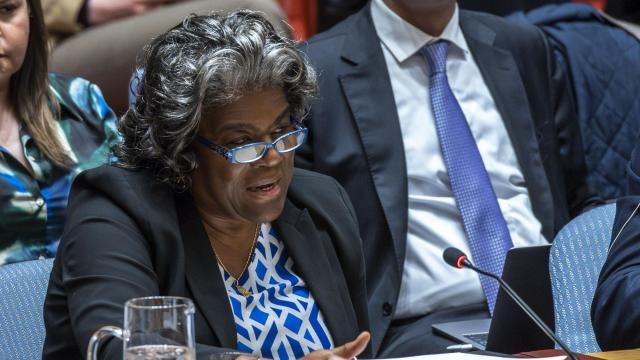 FILE - U.S. Ambassador Linda Thomas-Greenfield addresses a meeting of the United Nations Security Council on maintenance of international peace and security nuclear disarmament and non-proliferation, Monday, March 18, 2024, at U.N. headquarters. The General Assembly is set to vote Thursday, March 21, on what would be the first U.N. resolution on artificial intelligence. Thomas-Greenfield told The Associated Press last week that the resolution “aims to build international consensus on a shared approach to the design, development, deployment and use of AI systems,” particularly to support the 2030 U.N. goals. (AP Photo/Eduardo Munoz Alvarez, File) FILE - U.S. Ambassador Linda Thomas-Greenfield addresses a meeting of the United Nations Security Council on maintenance of international peace and security nuclear disarmament and non-proliferation, Monday, March 18, 2024, at U.N. headquarters. The General Assembly is set to vote Thursday, March 21, on what would be the first U.N. resolution on artificial intelligence. Thomas-Greenfield told The Associated Press last week that the resolution “aims to build international consensus on a shared approach to the design, development, deployment and use of AI systems,” particularly to support the 2030 U.N. goals. (AP Photo/Eduardo Munoz Alvarez, File)