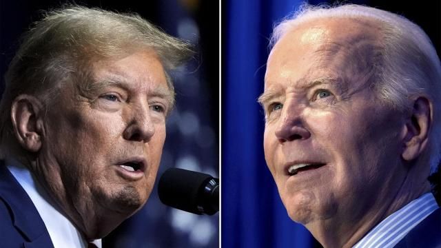 FILE - This combo image shows Republican presidential candidate former President Donald Trump, left, March 9, 2024 and President Joe Biden, right, Jan. 27, 2024. Many Americans are unenthusiastic about a November rematch of the 2020 presidential election. But presumptive GOP nominee Donald Trump appears to stoke more fear and anger among voters from his opposing party than President Joe Biden does from his. That's according to a new poll from The Associated Press-NORC Center for Public Affairs Research. (AP Photo, File) FILE - This combo image shows Republican presidential candidate former President Donald Trump, left, March 9, 2024 and President Joe Biden, right, Jan. 27, 2024. Many Americans are unenthusiastic about a November rematch of the 2020 presidential election. But presumptive GOP nominee Donald Trump appears to stoke more fear and anger among voters from his opposing party than President Joe Biden does from his. That's according to a new poll from The Associated Press-NORC Center for Public Affairs Research. (AP Photo, File)