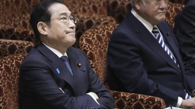 Japanese Prime Minister Fumio Kishida, left, and Finance Minister Shunichi Suzuki, right, attend a parliamentary session of House of Councilors in Tokyo, Monday, March 25, 2024. North Korea said Monday that Prime Minister Kishida has proposed a summit with North Korean leader Kim Jong Un, as the North urged Japan to show sincerity toward improving bilateral ties and realizing their countries’ first summit in about 20 years.(Kyodo News via AP) Japanese Prime Minister Fumio Kishida, left, and Finance Minister Shunichi Suzuki, right, attend a parliamentary session of House of Councilors in Tokyo, Monday, March 25, 2024. North Korea said Monday that Prime Minister Kishida has proposed a summit with North Korean leader Kim Jong Un, as the North urged Japan to show sincerity toward improving bilateral ties and realizing their countries’ first summit in about 20 years.(Kyodo News via AP)