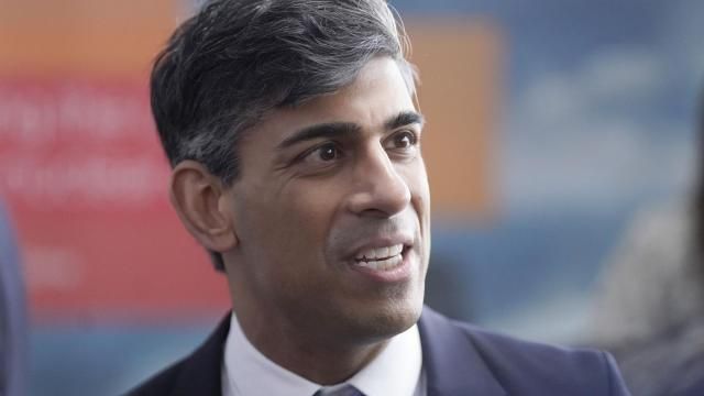 Britain's Prime Minister Rishi Sunak attends a visit to an engineering firm in Barrow-in-Furness, England, Monday, March 25, 2024. (Danny Lawson/PA via AP) Britain's Prime Minister Rishi Sunak attends a visit to an engineering firm in Barrow-in-Furness, England, Monday, March 25, 2024. (Danny Lawson/PA via AP)