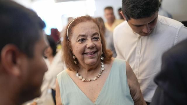 Opposition presidential candidate Corina Yoris speaks to people after giving a press conference in Caracas, Venezuela, Monday, March 25, 2024. Yoris became the substitute candidate for the opposition's presidential bid after Maria Corina Machado announced on Friday that Yoris would replace her as she fights a government ban on running for office. (AP Photo/Matias Delacroix) Opposition presidential candidate Corina Yoris speaks to people after giving a press conference in Caracas, Venezuela, Monday, March 25, 2024. Yoris became the substitute candidate for the opposition's presidential bid after Maria Corina Machado announced on Friday that Yoris would replace her as she fights a government ban on running for office. (AP Photo/Matias Delacroix)