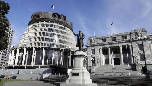FILE - A statue of New Zealand politician Richard Seddon stands outside Parliament in Wellington, New Zealand, Sunday, July 5, 2020. Hackers linked to the Chinese government launched a state-sponsored operation that targeted New Zealand's Parliament in 2021, the country's security minister said, Tuesday, March 26, 2024. (AP Photo/Mark Baker,FILE) FILE - A statue of New Zealand politician Richard Seddon stands outside Parliament in Wellington, New Zealand, Sunday, July 5, 2020. Hackers linked to the Chinese government launched a state-sponsored operation that targeted New Zealand's Parliament in 2021, the country's security minister said, Tuesday, March 26, 2024. (AP Photo/Mark Baker,FILE)