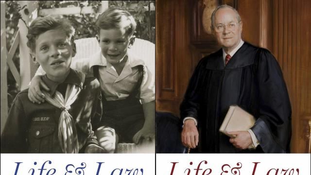 This combination of images shows cover art for a two-volume memoir by retired Supreme Court Justice Anthony M. Kennedy “Life and Law: The Early Years” and “Life and Law: The Court Years” to be published Oct. 1. (Simon & Schuster via AP) This combination of images shows cover art for a two-volume memoir by retired Supreme Court Justice Anthony M. Kennedy “Life and Law: The Early Years” and “Life and Law: The Court Years” to be published Oct. 1. (Simon & Schuster via AP)