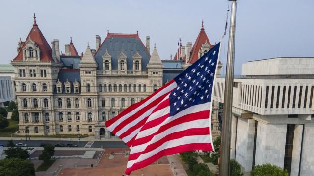 FILE - The New York Capitol building is seen, June 30, 2023, in Albany, N.Y. A little-known and rarely enforced law from 1907 that makes cheating on your spouse a crime in the state of New York could soon truly be a thing of the past, after lawmakers passed a bill Wednesday, April 3, 2024, to repeal the adultery ban. (AP Photo/Ted Shaffrey, File) FILE - The New York Capitol building is seen, June 30, 2023, in Albany, N.Y. A little-known and rarely enforced law from 1907 that makes cheating on your spouse a crime in the state of New York could soon truly be a thing of the past, after lawmakers passed a bill Wednesday, April 3, 2024, to repeal the adultery ban. (AP Photo/Ted Shaffrey, File)