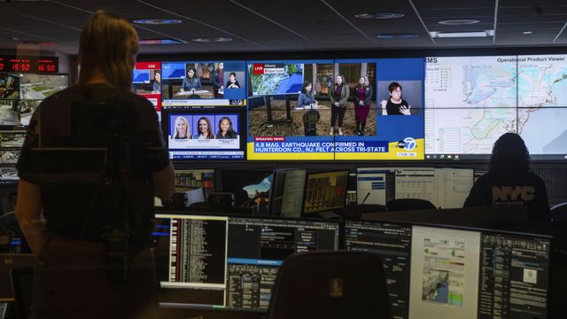 Cracks in street, flights grounded after earthquake in NJ