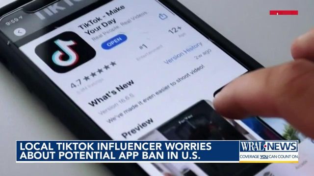 Local TikTok influencer worries about potential app ban in the United State
