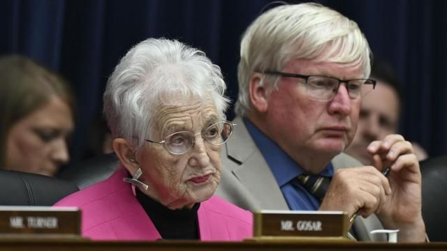 Rep. Virginia Foxx (R-N.C.) questions Kimberly Cheatle, the Secret Service director, during the House Oversight Committee hearing on the attempted assassination of former President Donald Trump on Capitol Hill in Washington, July 22, 2024. Cheatle called the assassination attempt on former President Donald J. Trump “the most significant operational failure” of the security agency in decades. (Kenny Holston/The New York Times)