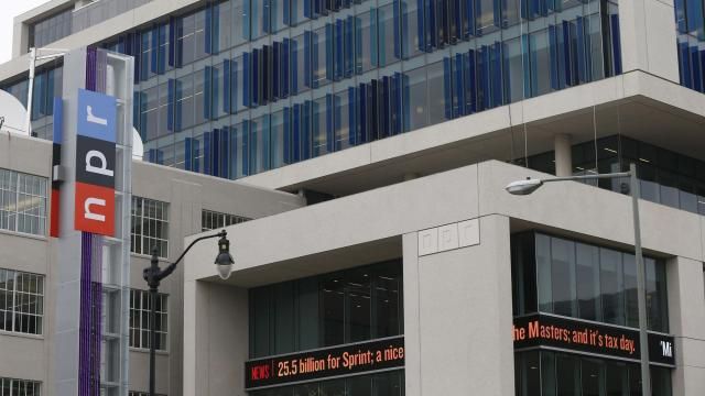 FILE - The headquarters for National Public Radio (NPR) is seen in Washington, April 15, 2013. AP Photo/Charles Dharapak, File)