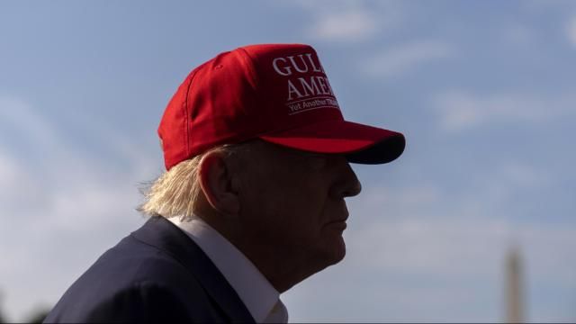 President Donald Trump speaks to the media before walking across the South Lawn of the White House to board Marine One en route to Joint Base Andrews, Md., and on to Florida, Tuesday, July 1, 2025, in Washington. (AP Photo/Mark Schiefelbein)