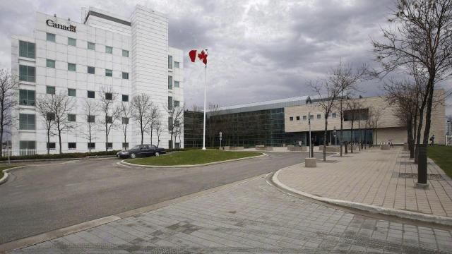 The National Microbiology Laboratory in Winnipeg, Manitoba, is pictured on Tuesday, May 19, 2009. Newly released records made public Wednesday, Feb. 28, 2024, show that two scientists at Canada’s top infectious disease laboratory lost their jobs after reviews found they failed to protect sensitive assets and information and failed to acknowledge collaborations with China. (John Woods/The Canadian Press via AP) The National Microbiology Laboratory in Winnipeg, Manitoba, is pictured on Tuesday, May 19, 2009. Newly released records made public Wednesday, Feb. 28, 2024, show that two scientists at Canada’s top infectious disease laboratory lost their jobs after reviews found they failed to protect sensitive assets and information and failed to acknowledge collaborations with China. (John Woods/The Canadian Press via AP)