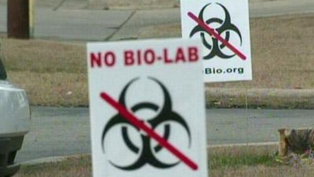 Opponents turn out to blast proposed biohazard lab