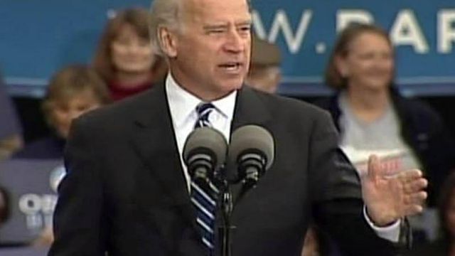 Web only: Biden speaks in Greensboro