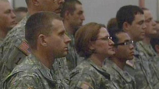 Guard unit from Durham holds deployment ceremony