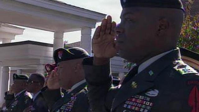 Officials honor veterans with words, deeds