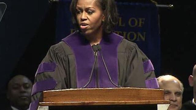 First lady encourages NC A&T grads