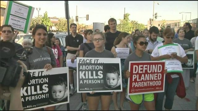 Anti-abortion activists rally in downtown Raleigh