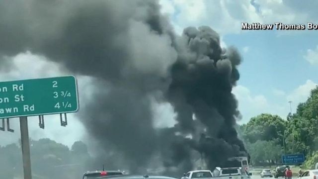 Fatal bus crash in Charlotte snarls traffic on I-77