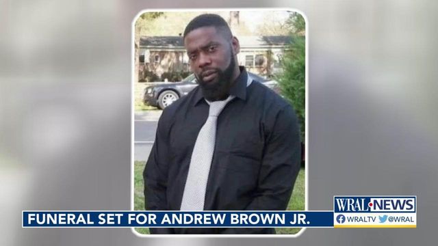 Calls for release of bodycam video renewed at Andrew Brown's funeral