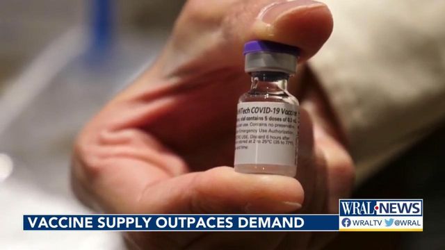 No new doses: Vaccine supply outpaces demand in North Carolina