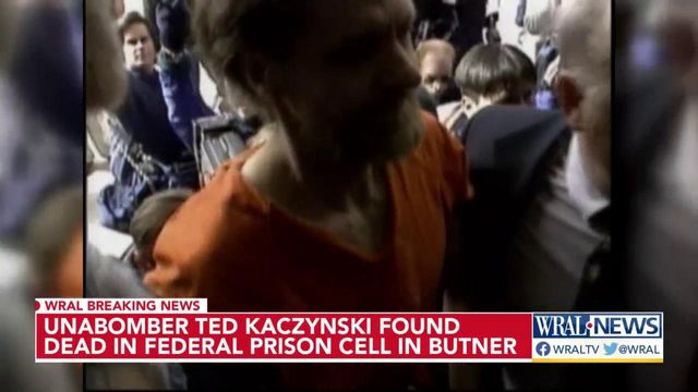 'Unabomber' Ted Kaczynski found dead in federal pison cell in Butner