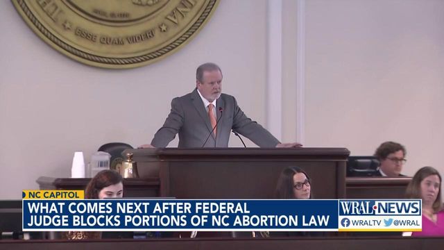 What comes next after federal judge blocks portions of NC abortion law