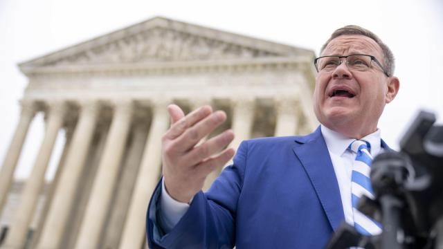 FILE - North Carolina House Speaker Tim Moore speaks in front of the U.S. Supreme Court in Washington, Dec. 7, 2022. North Carolina voters in the primary election on Tuesday, March 5, 2024, were choosing nominees for president and a host of other positions, from governor and attorney general to seats in the U.S. House — including Moore's race in the 14th District — the General Assembly and state judgeships. (AP Photo/Andrew Harnik, File) FILE - North Carolina House Speaker Tim Moore speaks in front of the U.S. Supreme Court in Washington, Dec. 7, 2022. North Carolina voters in the primary election on Tuesday, March 5, 2024, were choosing nominees for president and a host of other positions, from governor and attorney general to seats in the U.S. House — including Moore's race in the 14th District — the General Assembly and state judgeships. (AP Photo/Andrew Harnik, File)