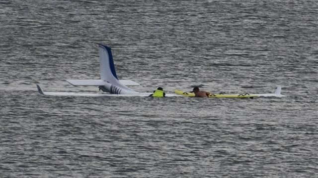 Plane crashes in ocean near Oak Island Pier, pilot rescued