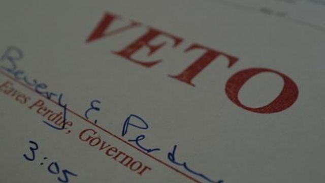GOP wins one veto fight, Perdue another