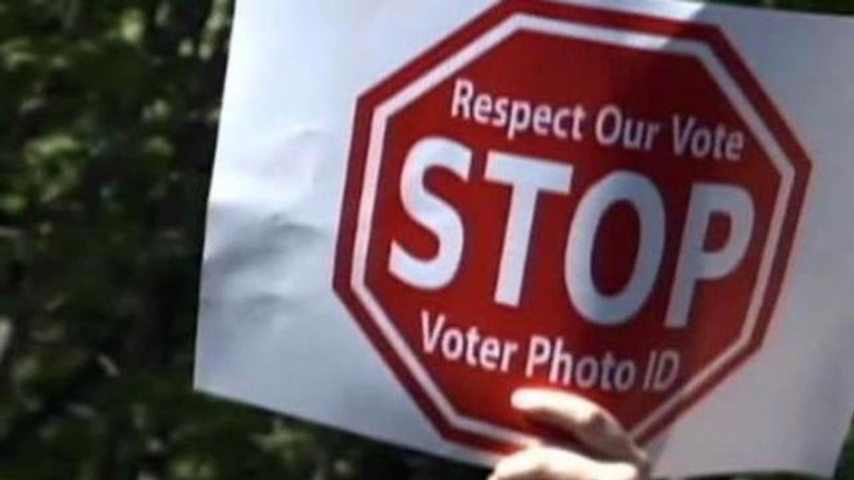 Anti-voter ID bill sign