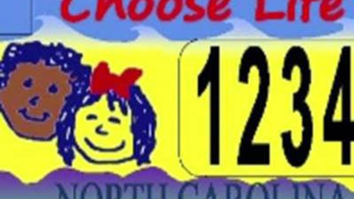 Choose Life license plate
