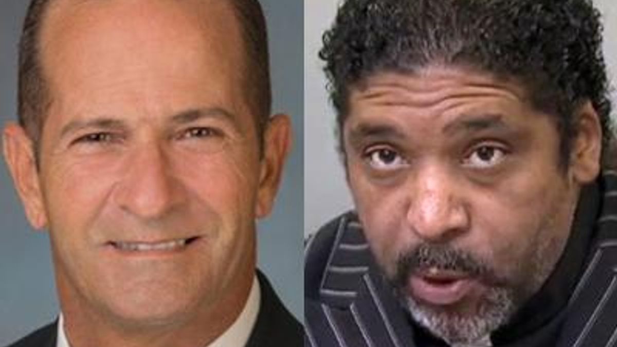 Rep. Michael Speciale, R-Craven, and state NAACP President Rev. William Barber