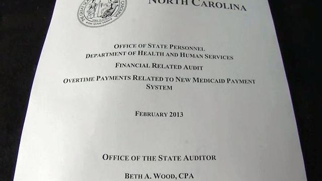 Second audit scrutinizes NC Medicaid program