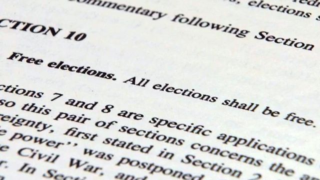 Does 'free election' mean free of cost?