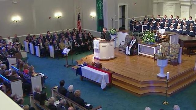 Gov. Jim Holshouser funeral