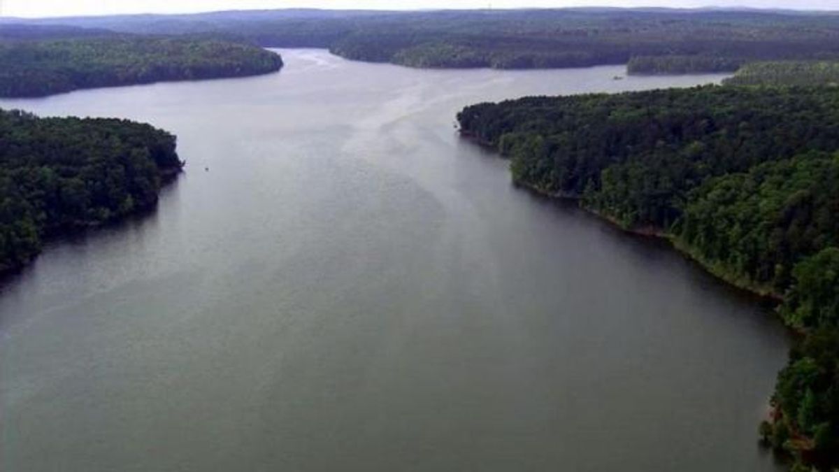 Jordan Lake aerial