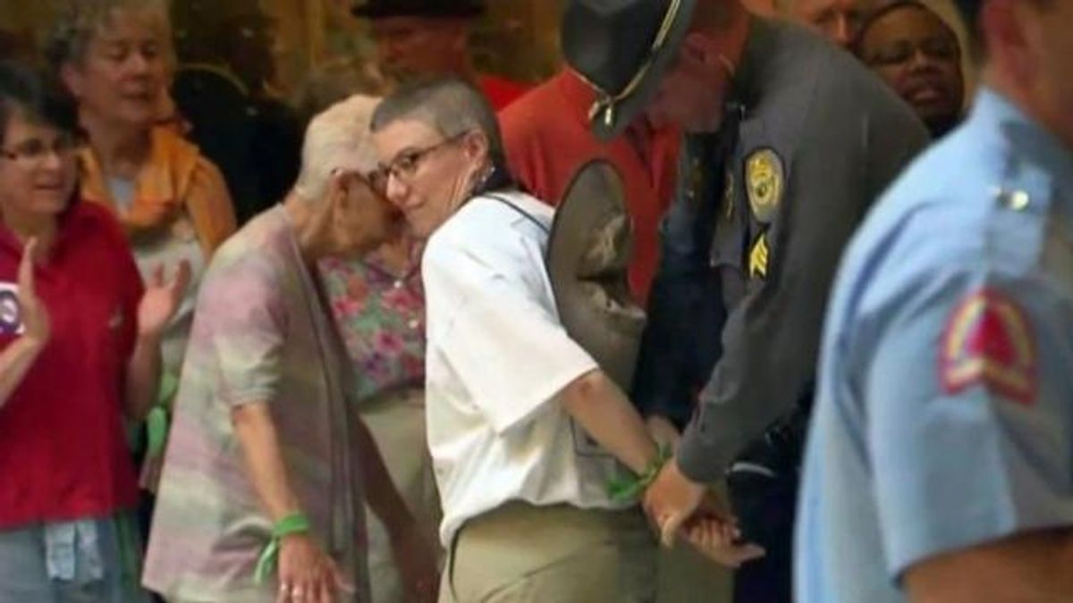 'Moral Monday' protest arrest