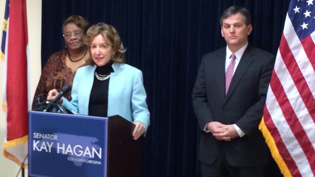 U.S. Sen. Kay Hagan talks about unemployment benefits extension