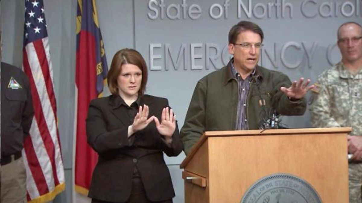 McCrory on defensive
