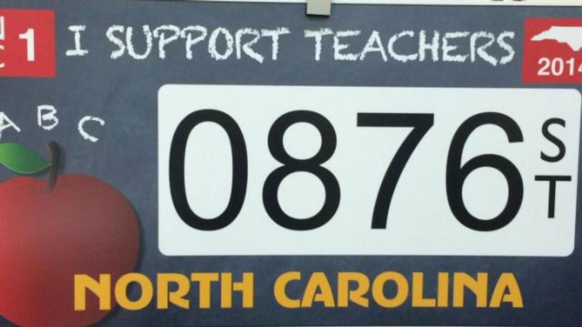 Support teachers plate