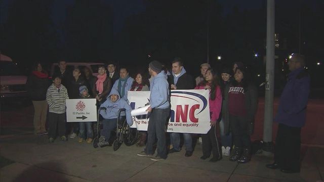 McCory's immigration action protested outside Governor's Mansion