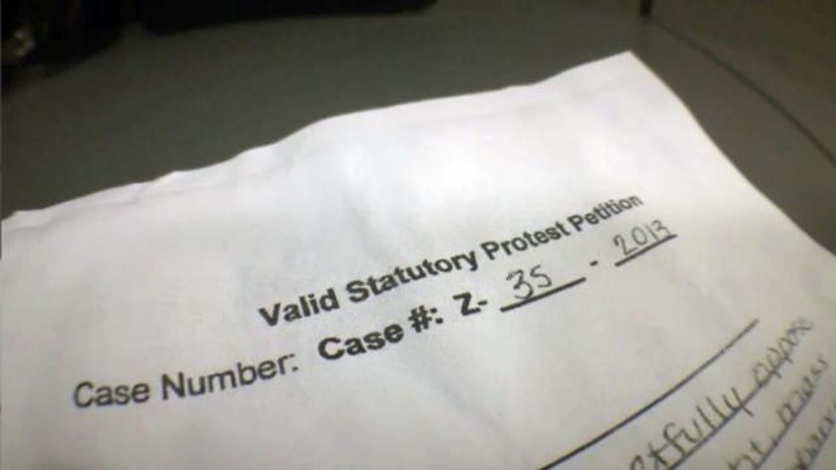 Protest petition