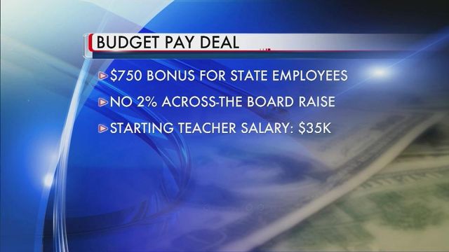 Budget negotiators say state workers will get $750 bonus